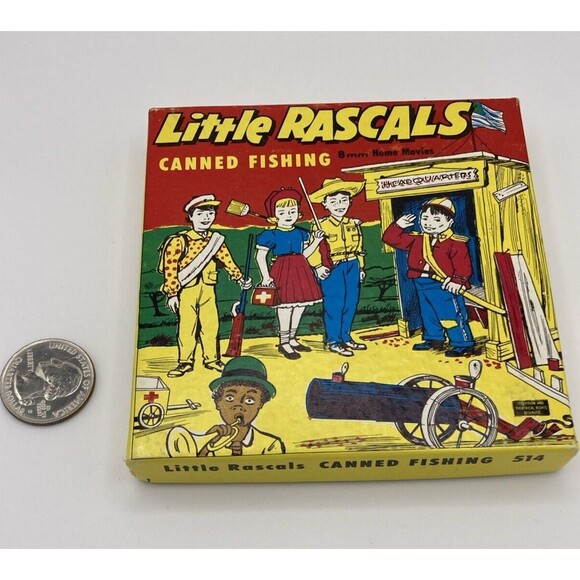 Little Rascals Canned Fishing 8MM Home Movie #514 Preview Attractions Ken Films - Picture 3 of 11